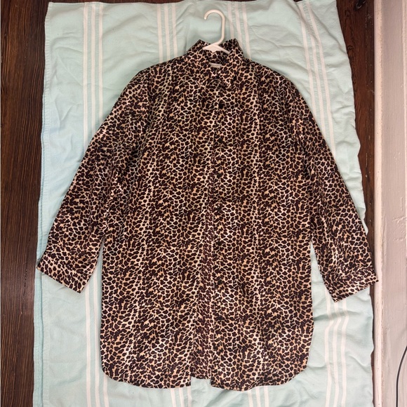 Leopard Print Women’s Long Shirt - Picture 1 of 4